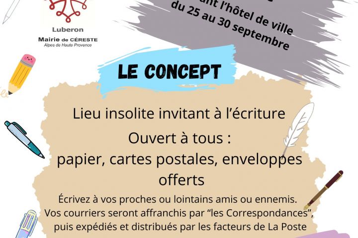 les correspondances à Céreste-en-Luberon